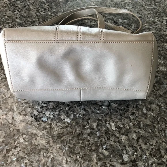 J CREW Factory Gray Leather Crossbody/Satchel Bag - Picture 5 of 16